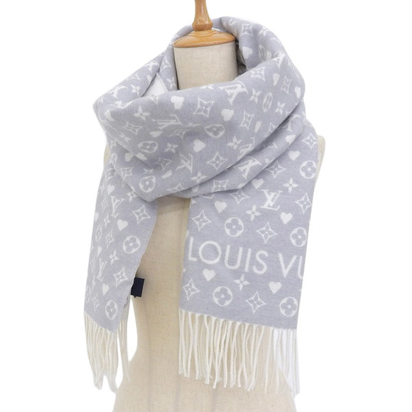 Louis Vuitton Game On Muffler Cashmere Gri - Picture 2 of 7
